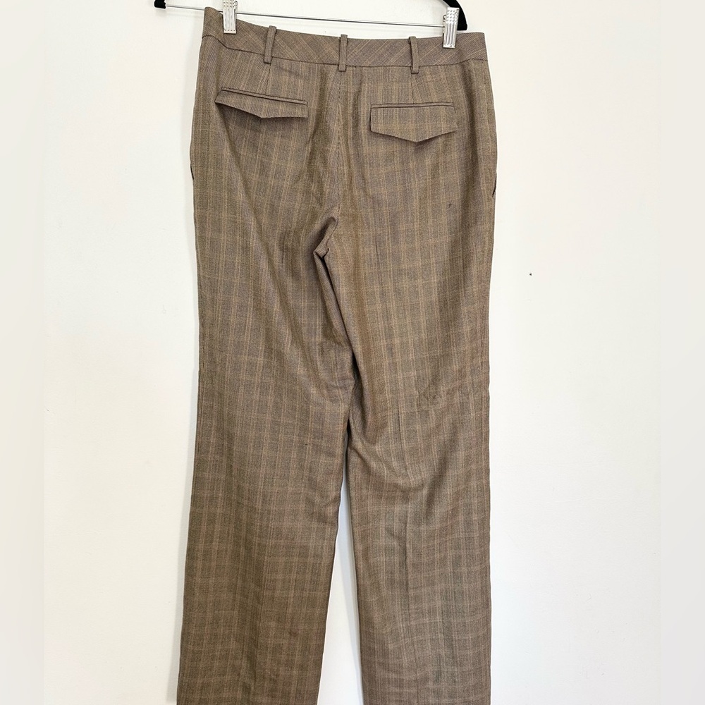 Brooks brother plaid trousers size 6 wool women office business - Picture 3 of 4